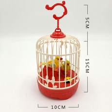 貓咪玩具籠中鳥 臺灣出貨 自動逗貓神器 發光會叫振翅小鳥, 粉色, 1個