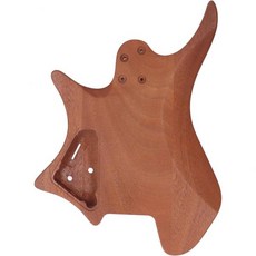 기타 본체 미완성 폴리시드 DIY 6현 헤드리스 일렉트릭 기타 본체 교체 부품, 기타 본체, 미완성 폴리시드 DIY 6현 헤드리스 일렉