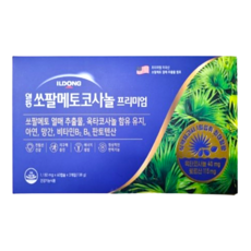 일동제약 쏘팔메토코사놀 프리미엄 옥타코사놀+쏘팔메토+멀티미네랄, 72g, 2개