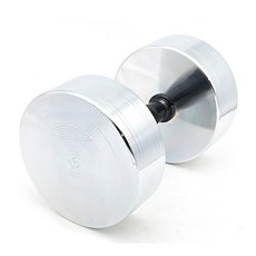 파워헬스 3중 크롬 도금 아령, 15kg, 혼합색상, 1개