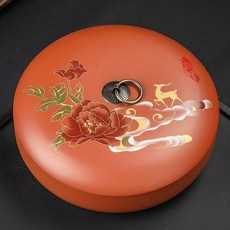 핸드페인팅 자사 도기 헨슨 보이차보관통 옹기 찻잎 선물 세라믹 가정용 보이차보관함