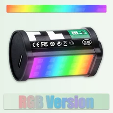 TTArtisan RGB 풀 컬러 미니 마그네틱 LED 라이트 카메라 Vlog 라이브 스트리밍 콜드 슈 마운트 0.5W 필, 05 1pc, 01 RGB Version