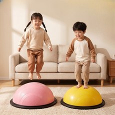 실내 트램펄린 보수볼 요가볼 중심잡기 훈련 키성장 운동, 블루 46cm, 블루 46cm