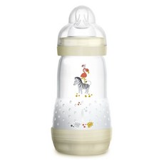 맘베이비 이지 스타트 안티-컬릭 젖병 266.2ml, 2M+, Clear, 1개