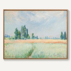 가게오픈선물 모지스할머니 긴 현관안방 그림액자틀, 폭 40x높이 30cm(프레임 사이즈 포함), 밝은 골드 얇은 프레임