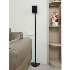 리어 스피커 스탠드 우퍼 원형 북쉘프 서라운드 브래킷, 단일 항목