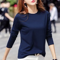 素色圓領長袖T恤 女款 運動瑜伽 大尺碼 針織 短版 上衣 耐磨 彈性 薄款 大學T 休閒寬鬆 百搭 氣質 韓版