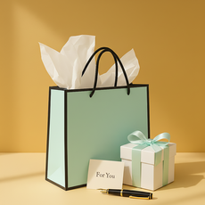 잇츠K 라인 쇼핑백, 20개, 민트 (중 / 32 × 27 × 11cm )