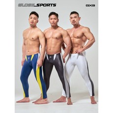 GX3 GLOSS SPORTS 長腿運動褲 金屬光澤 合身運動褲 健身內搭褲