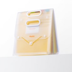 kasimir대용량 다단 아코디언 폴더 손잡이형 세워서 보관 A4 서류 정리, 1개, 화이트 1개, 화이트