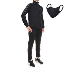 adidas 愛迪達 Sereno 19立領運動外套+運動褲 FN5794+口罩