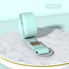 瑜伽專用伸展帶 純棉防駝背 開背輔助 無彈力瑜伽繩, 【薄荷綠】183*3.8cm, 1個