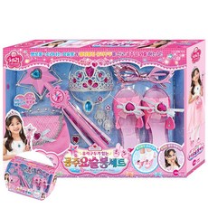 원앤원 미용놀이 미용실 체리공주 요술봉 구두 왕관 액세서리 세트, 1개, 상세페이지 참조