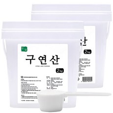 순담 구연산 2kg+2kg 총 4kg 섬유유연제 세정제 세제 스푼, 2kg