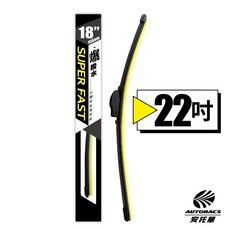 SUPER FAST 22吋爆撥水矽膠條歐系軟骨雨刷，矽膠材質、快速撥水、適用多款歐系車