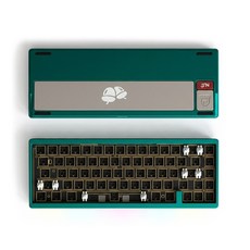 Nut65 베어본 KIT 풀알루미늄 볼캐치 마그네틱 커넥터 유무선 3모드 기계식키보드, 청녹