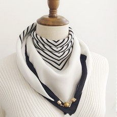 바바 프리미엄 자석버클 쁘띠 사각 스카프