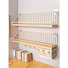 벽걸이 미니책장 무타공 철제 인테리어 네트망, 31. 블랙 미디움 후크