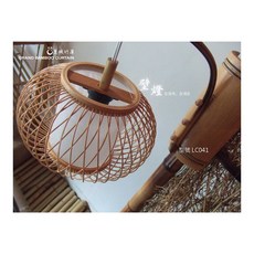 篁城竹燈飾 日式傳統竹編燈 LC04-1 竹燈罩, 1個