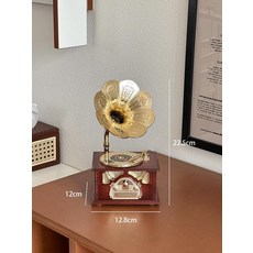 미니 소품 악세사리 타자 달력 흔들말 가림막 시계, 1개, 빈티지