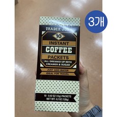트레이더조 인스턴트 커피 팩 (10개입) Trader Joe's 10 Instant Coffee Packets, 3개