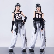 台灣出貨 兒童 中秋演出服 女童 爵士跳舞服 洋氣少兒 走秀幼兒園 cosplay表演服