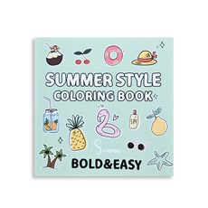 리빙릿 어르신 색칠공부 그림 도안 쉬운 컬러링북 시니어 기억력 강화, 1개, 여름