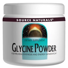 SOURCE NATURALS 甘氨酸粉, 1個, 226.8克
