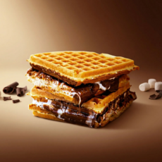 냉동 어썸누텔라 생크림 와플, 4개, 90g