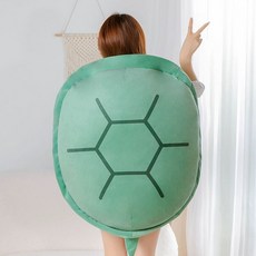 무당벌레 등딱지 쿠션 행사 꼬북이 필로우 성인용, 그린 거북이