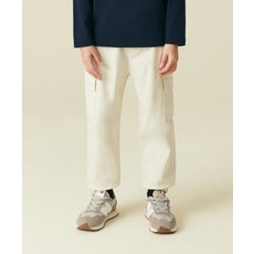매장정품 무신사스탠다드 MUSINSA STANDARD KIDS 코튼 밴딩 카고 조거 팬츠 [크림] MKBPC3Z03-CR 529421