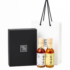 [더맑음] 프리미엄 참기름+들기름 선물세트 (외국산), 1세트, 180ml