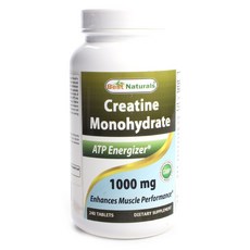 Best Naturals 一水肌酸錠 1000mg 無麩質 無糖, 240顆, 1罐