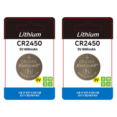 굿앤굿스 CR2450 유니셀 Eunicell 코인 건전지 현대 기아 BMW 스마트키, 2개, 1매입
