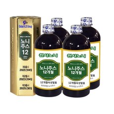 천사노니 12개월 숙성 발효 원액100% 4병(1박스), 1박스, 4L