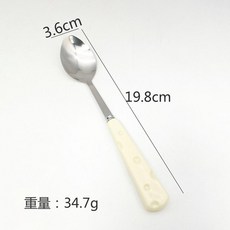 不銹鋼刀叉勺三件套 乳酪造型手柄, 乳酪勺子, 1個