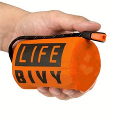 휴대용 방수 비상 생존 침낭 하이킹 캠핑 장비 열 Bivy Sack 응급 처치 구조 키트 Mylar 담요, 02 orange