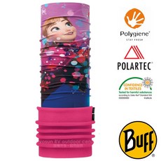 【西班牙 BUFF】冰雪奇緣》兒童 女 抗菌保暖透氣刷毛 圍脖 Polartec 頭巾 刷毛帽 頸圍 圍巾 118392