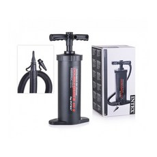 INTEX 手壓式大氣量打氣筒 30cm快速充氣/洩氣兩用 4000cc*2 上下雙工打氣機, 1個, Black