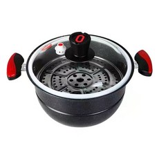 Micro Presto Cooker, 麥飯石黑色微壓燉鍋26Cm, 1個