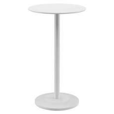 철제 테이블 와인바 술집 원형 인테리어 스탠딩 탁자 60x104, N. 흰색 70106 업그레이드 시멘트베이