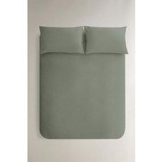 ZARA 텍스처 코튼 이불 커버 - 초록 6148/088/500, 킹