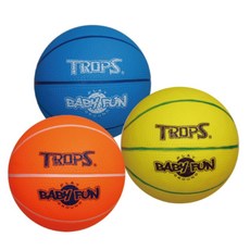 成功 無毒安全小籃球6吋(橘色、黃色、藍色) 4123 兒童玩具球 安全 無毒, 藍色, 1個