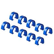 자전거 브레이크 케이블 C 클립 유압 호스 하우징 시프트 클램프 가이드 0pcs, 블루