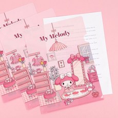 산리오 L자파일 캐릭터 화일 L자홀더 /마이멜로디10개입, 10개, 마이멜로디