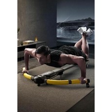LEADS 복근 운동 복부 뱃살빼기 복근강화 간단한 훈련 코어운동, 블랙 7-in-1 (110kg 하중)