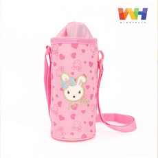 로라앨리 샤이닝 물통 주머니 초등 입학 준비물, 핑크, 핑크