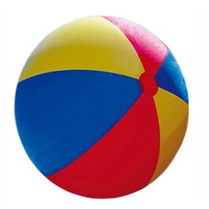 巨型充氣沙灘球 紅黃藍三色戶外草地球 學校幼兒園趣味運動會球, 紅黃藍沙灘球加厚 (130cm), 1個
