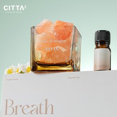 CITTA 精油擴香石禮盒, 1個, 聞茶觀雨,精油＋玻璃杯＋擴香石