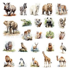 野生動物 毛氈款 動物圖卡 幼兒學習, 1個